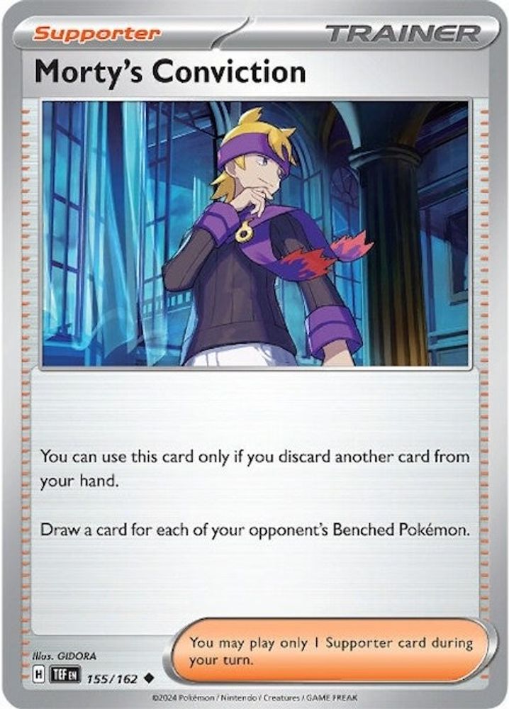 Morty's Conviction 155/162  SV05 Temporal Forces - Uncommon