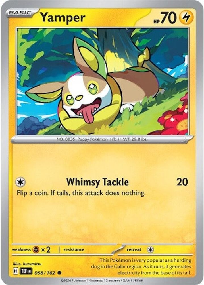 Yamper 058  - Reverse Holofoil SV05 Temporal Forces - Common