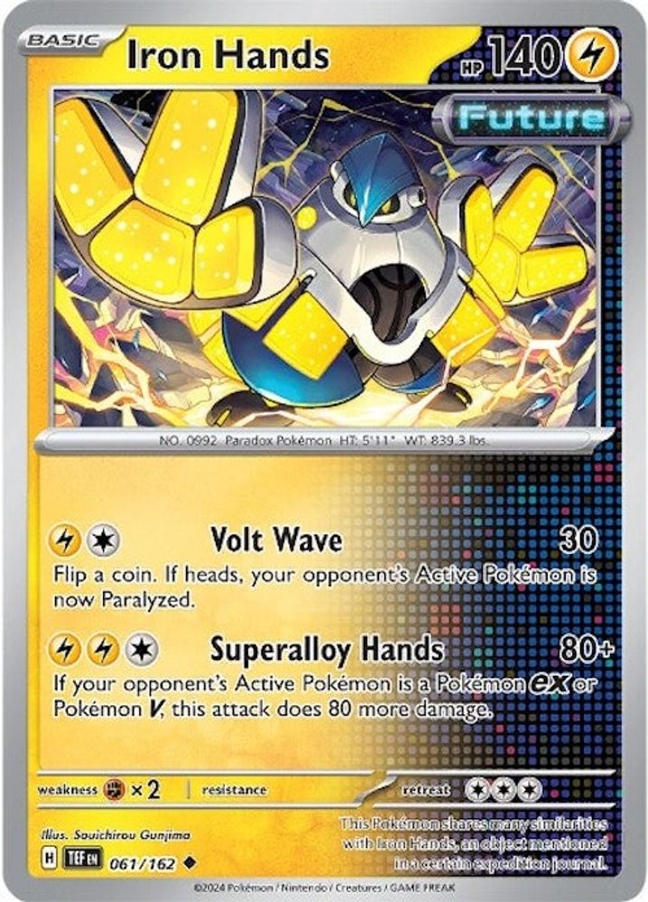 Iron Hands 061  - Reverse Holofoil SV05 Temporal Forces - Uncommon