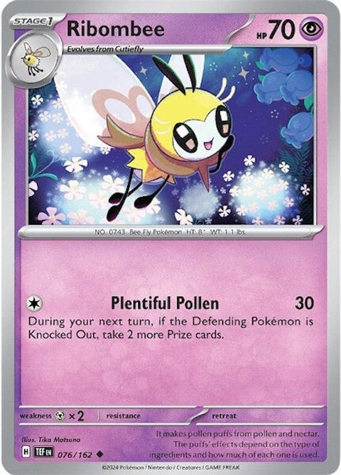 Ribombee 076  - Reverse Holofoil SV05 Temporal Forces - Uncommon