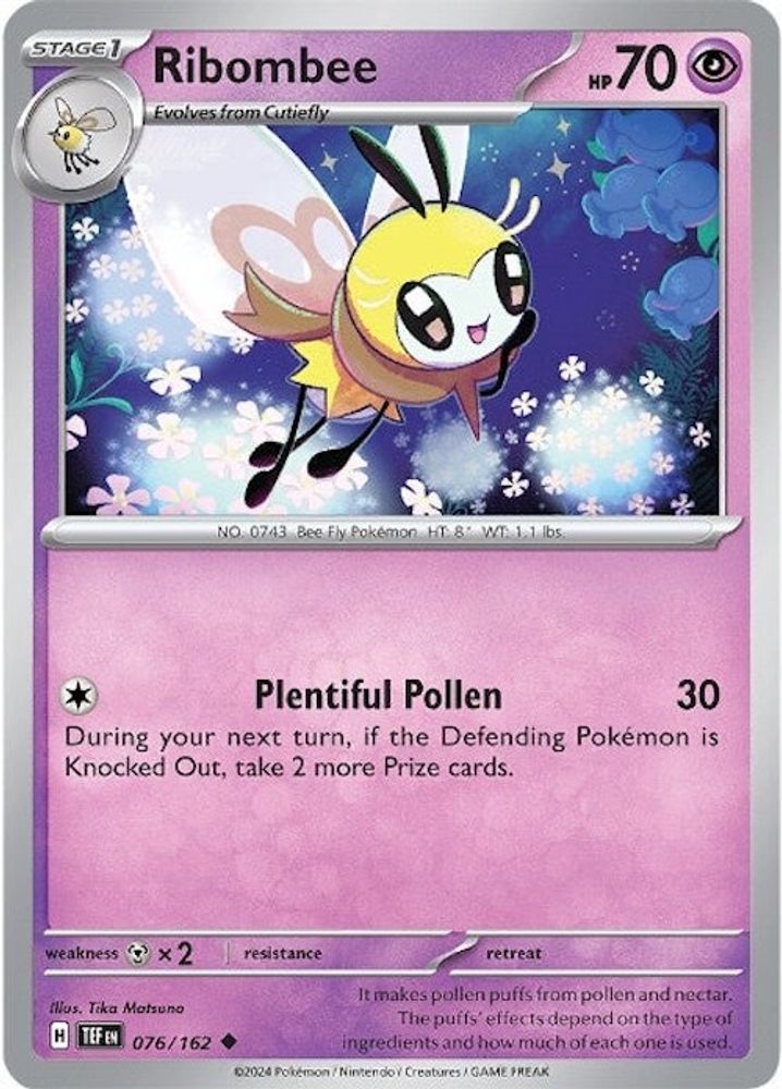 Ribombee 076  - Reverse Holofoil SV05 Temporal Forces - Uncommon