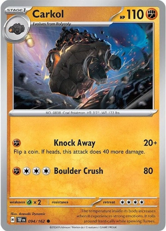 Carkol 094  - Reverse Holofoil SV05 Temporal Forces - Common