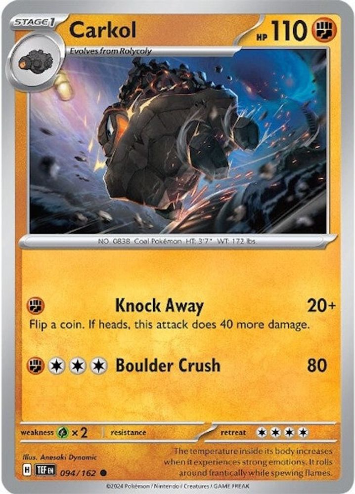 Carkol 094  - Reverse Holofoil SV05 Temporal Forces - Common