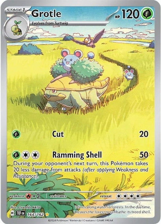 Grotle 164/162  - Holofoil SV05 Temporal Forces - Illustration Rare