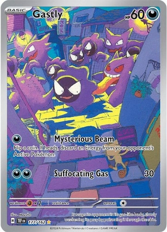 Gastly 177/162  - Holofoil SV05 Temporal Forces - Illustration Rare