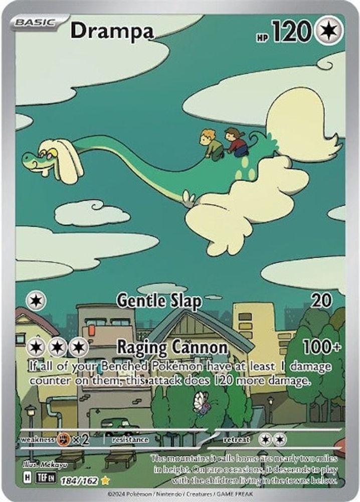 Drampa 184/162  - Holofoil SV05 Temporal Forces - Illustration Rare