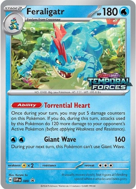 Feraligatr (Prerelease) 089  - Holofoil SV Scarlet & Violet Promo Cards - Promo