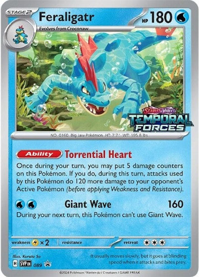 Feraligatr (Prerelease) 089  - Holofoil SV Scarlet & Violet Promo Cards - Promo