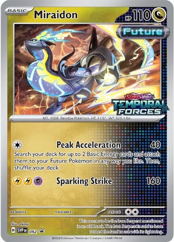 Miraidon (Prerelease) 092  - Holofoil SV Scarlet & Violet Promo Cards - Promo