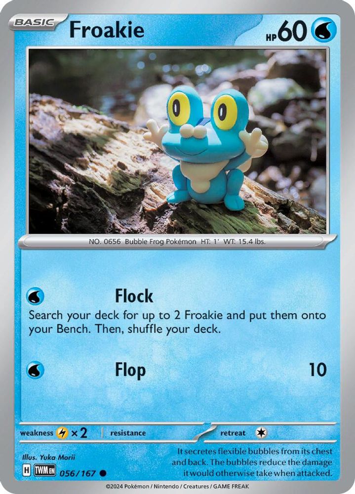 Froakie 056  - Reverse Holofoil SV06 Twilight Masquerade - Common