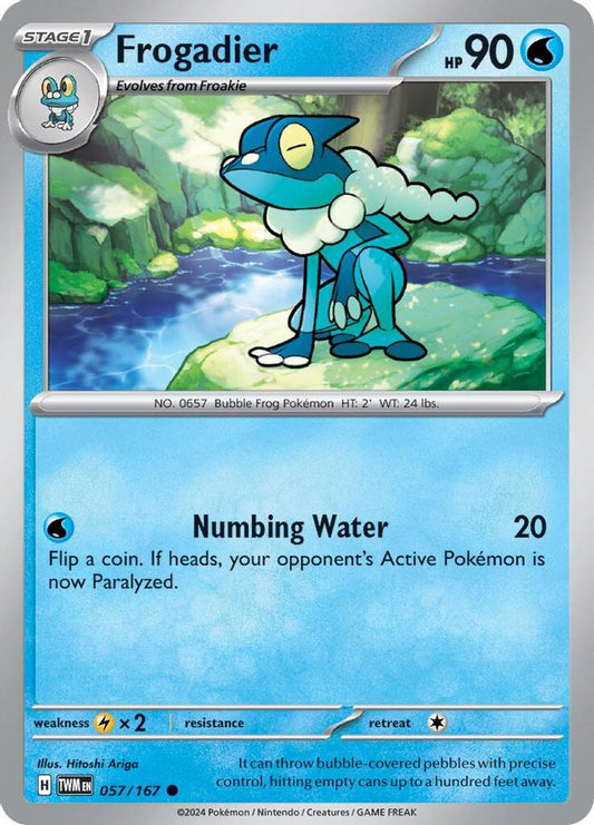 Frogadier 057  - Reverse Holofoil SV06 Twilight Masquerade - Common