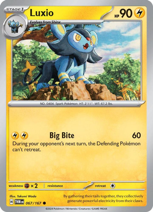Luxio 067  - Reverse Holofoil SV06 Twilight Masquerade - Common