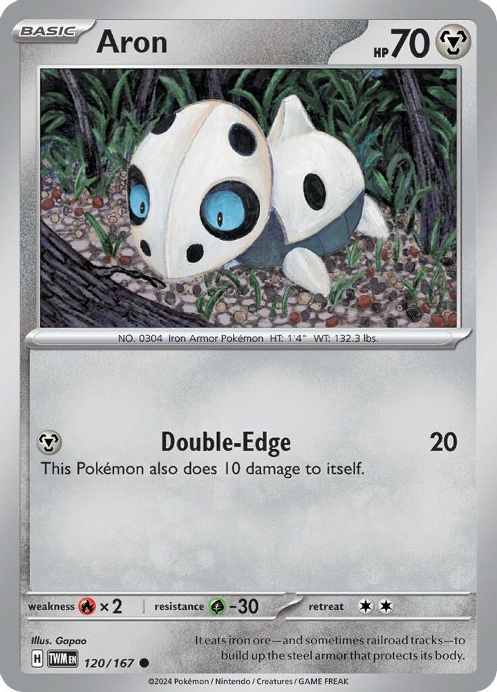 Aron 120  - Reverse Holofoil SV06 Twilight Masquerade - Common