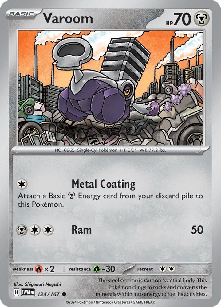 Varoom 124  - Reverse Holofoil SV06 Twilight Masquerade - Common