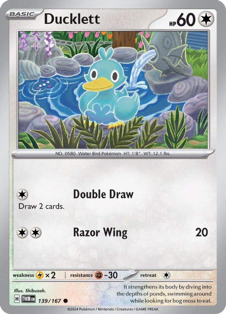 Ducklett 139  SV06 Twilight Masquerade - Common