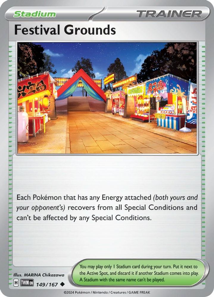Festival Grounds 149  - Reverse Holofoil SV06 Twilight Masquerade - Uncommon