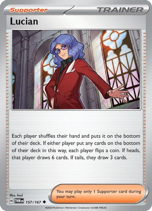 Lucian 157/167  - Reverse Holofoil SV06 Twilight Masquerade - Uncommon