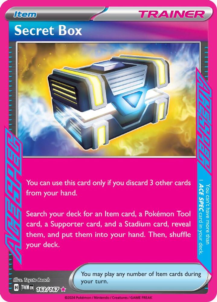 Secret Box 163  - Holofoil SV06 Twilight Masquerade - ACE SPEC Rare