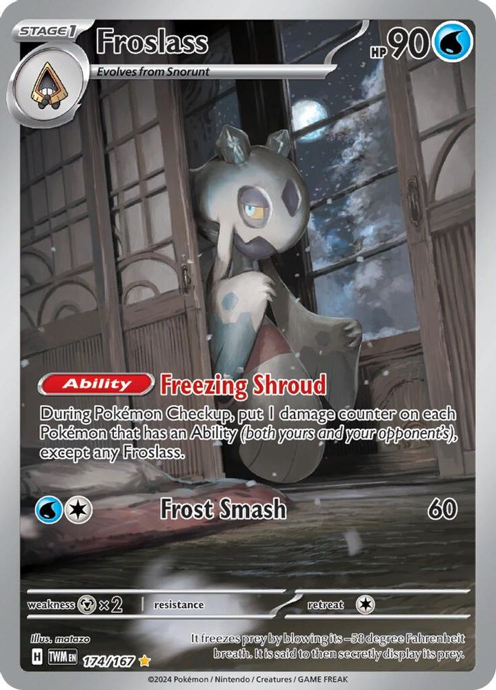 Froslass 174/167  - Holofoil SV06 Twilight Masquerade - Illustration Rare
