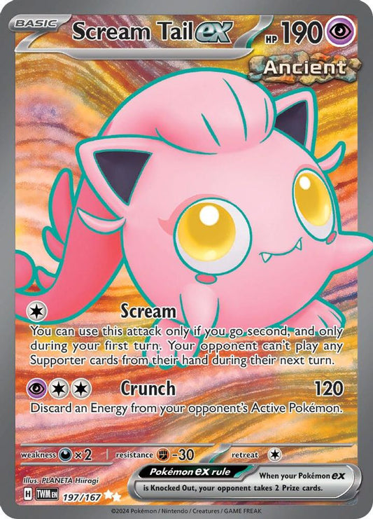 Scream Tail ex 197/167  - Holofoil SV06 Twilight Masquerade - Ultra Rare