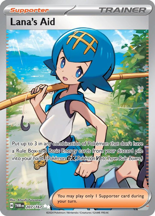 Lana's Aid 207/167  - Holofoil SV06 Twilight Masquerade - Ultra Rare