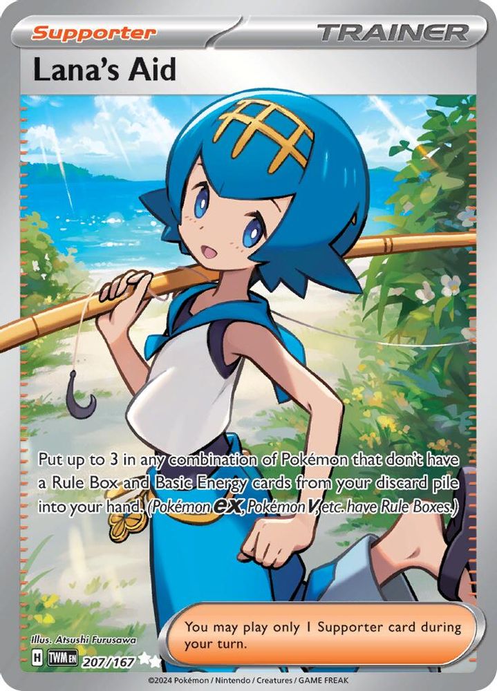Lana's Aid 207/167  - Holofoil SV06 Twilight Masquerade - Ultra Rare