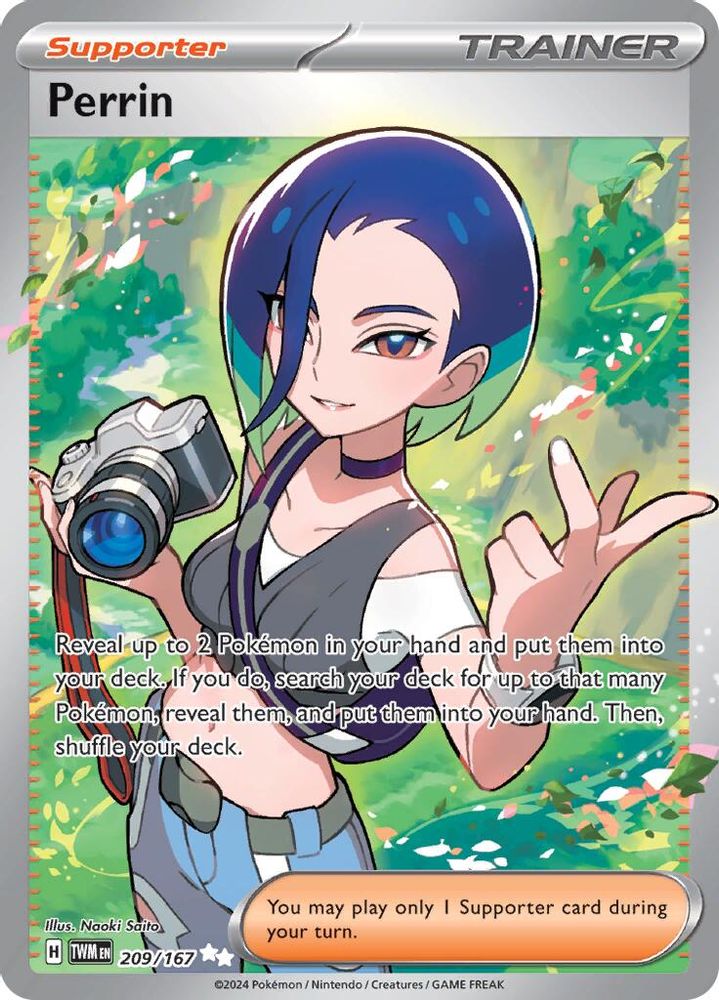 Perrin 209/167  - Holofoil SV06 Twilight Masquerade - Ultra Rare