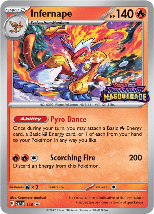 Infernape 116  - Holofoil SV Scarlet & Violet Promo Cards - Promo