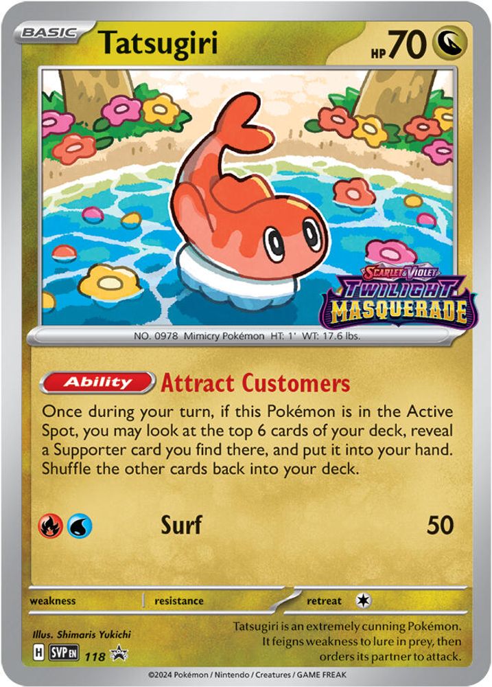 Tatsugiri 118  - Holofoil SV Scarlet & Violet Promo Cards - Promo