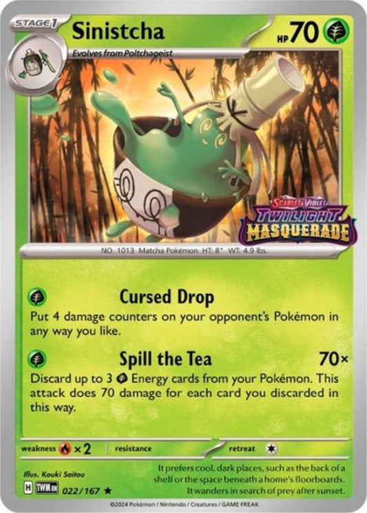 Sinistcha (Prerelease) 022/167  - Holofoil SV Scarlet & Violet Promo Cards - Promo