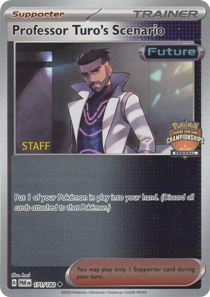 Professor Turo's Scenario - 171/182 (Regional Championships) [Staff] 177/182  - Reverse Holofoil League & Championship Cards - Uncommon