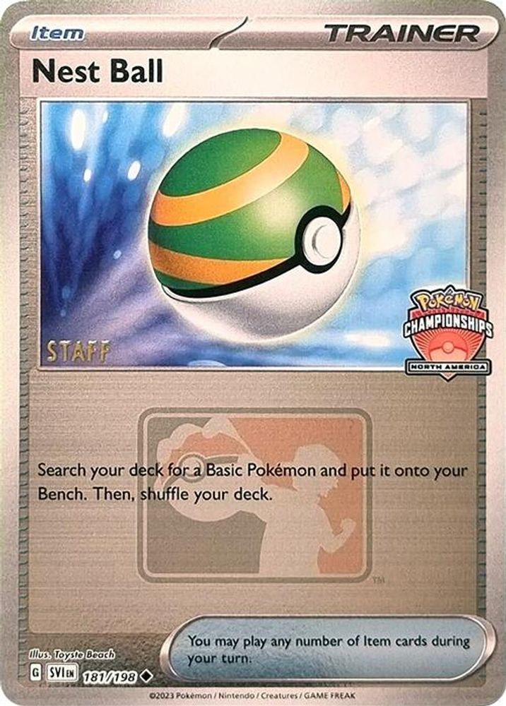 Nest Ball (North America Championships) [Staff] 181/198  - Reverse Holofoil League & Championship Cards - Uncommon