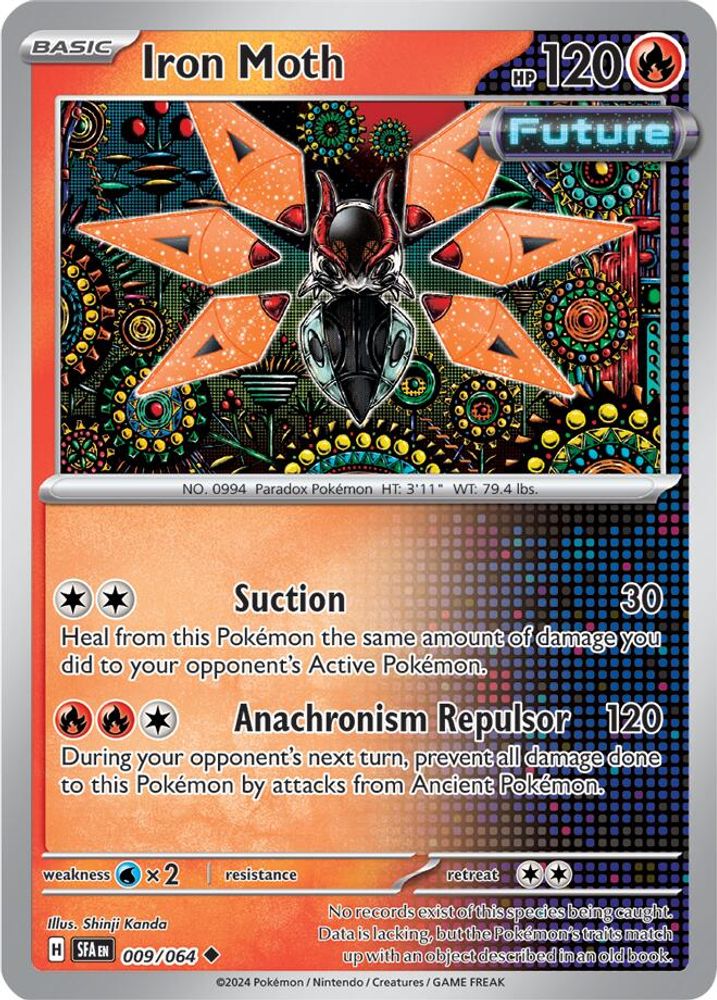 Iron Moth 009  - Reverse Holofoil SV Shrouded Fable - Uncommon