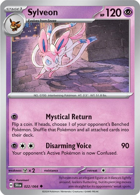 Sylveon 022  SV Shrouded Fable - Uncommon
