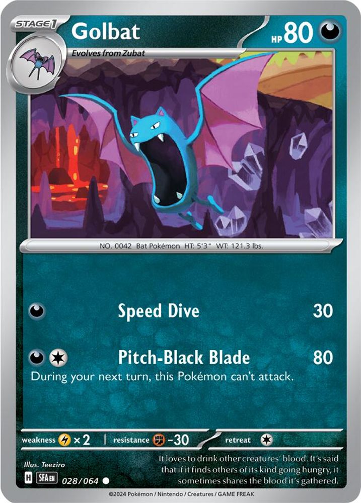 Golbat 028  SV Shrouded Fable - Common