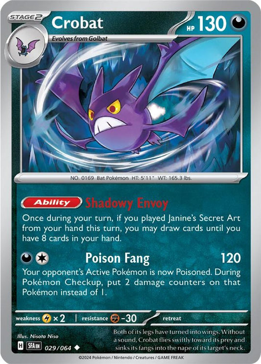 Crobat 029  SV Shrouded Fable - Uncommon