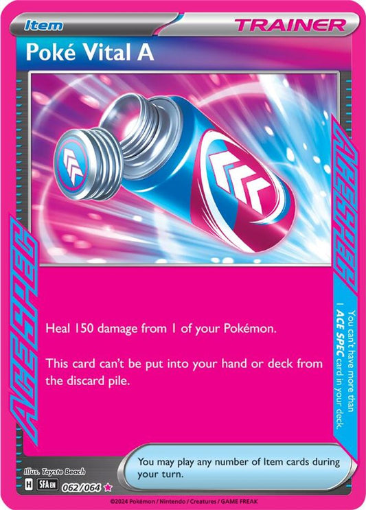 Poke Vital A 062  - Holofoil SV Shrouded Fable - ACE SPEC Rare