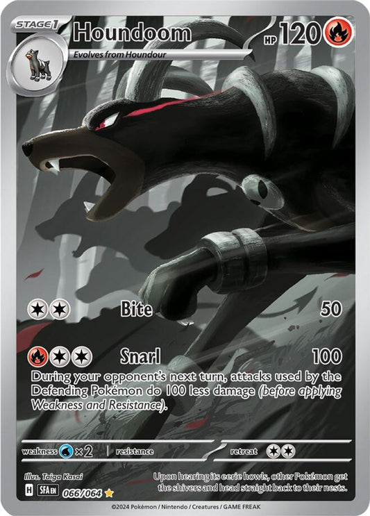 Houndoom 066/064  - Holofoil SV Shrouded Fable - Illustration Rare