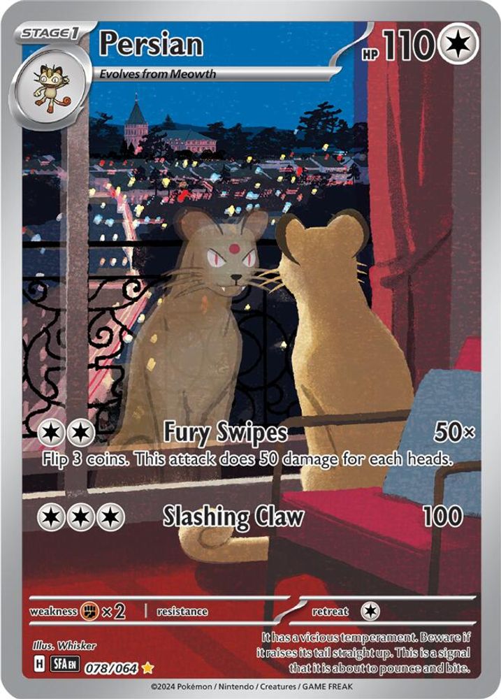 Persian 078/064  - Holofoil SV Shrouded Fable - Illustration Rare