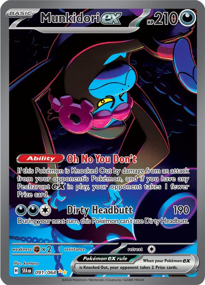 Munkidori ex 091/064  - Holofoil SV Shrouded Fable - Special Illustration Rare