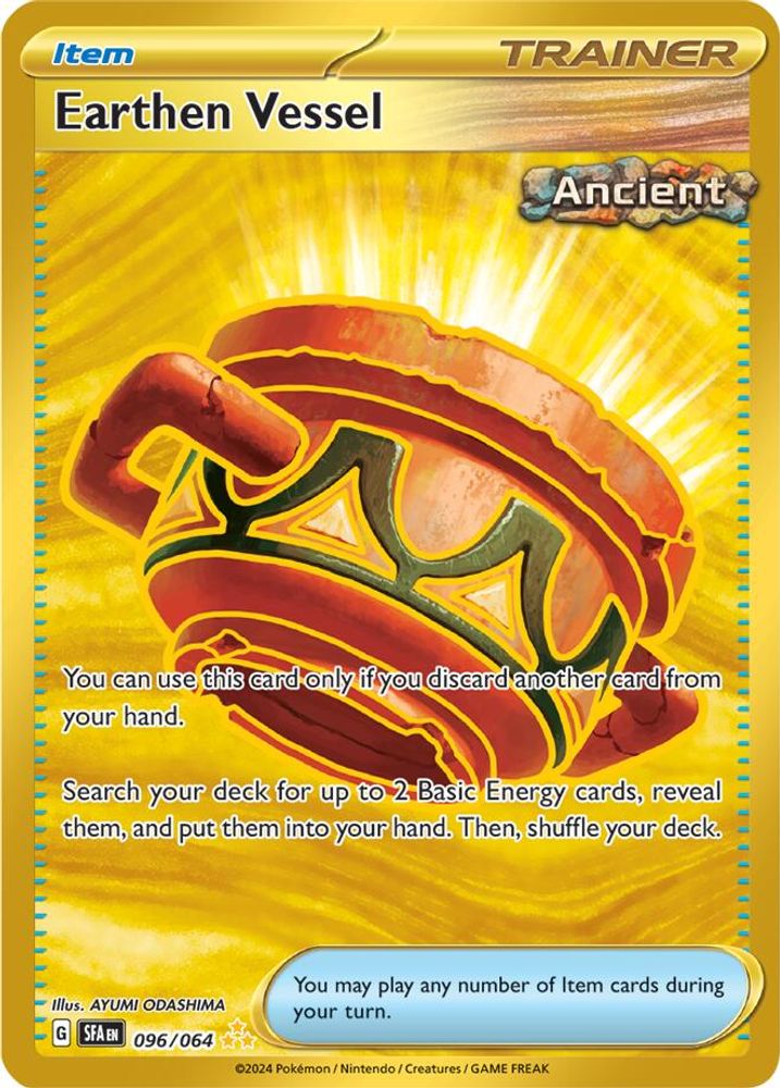 Earthen Vessel 096  - Holofoil SV Shrouded Fable - Hyper Rare