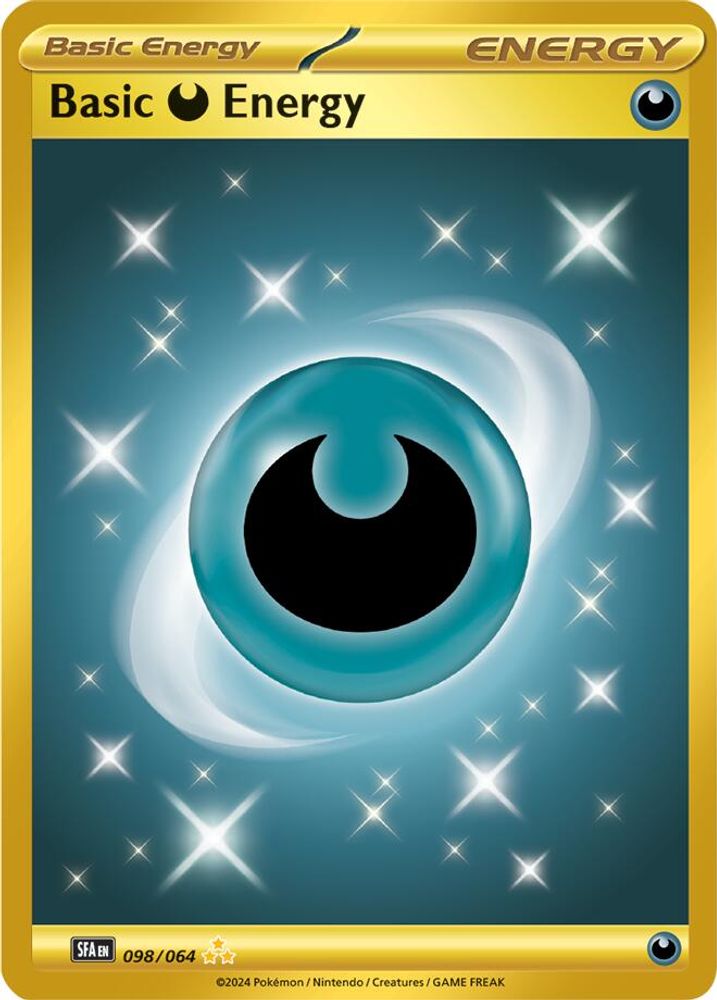 Basic Darkness Energy 098  - Holofoil SV Shrouded Fable - Hyper Rare