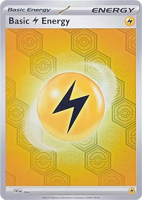 Basic Lightning Energy 004  - Reverse Holofoil SV Shrouded Fable - Common