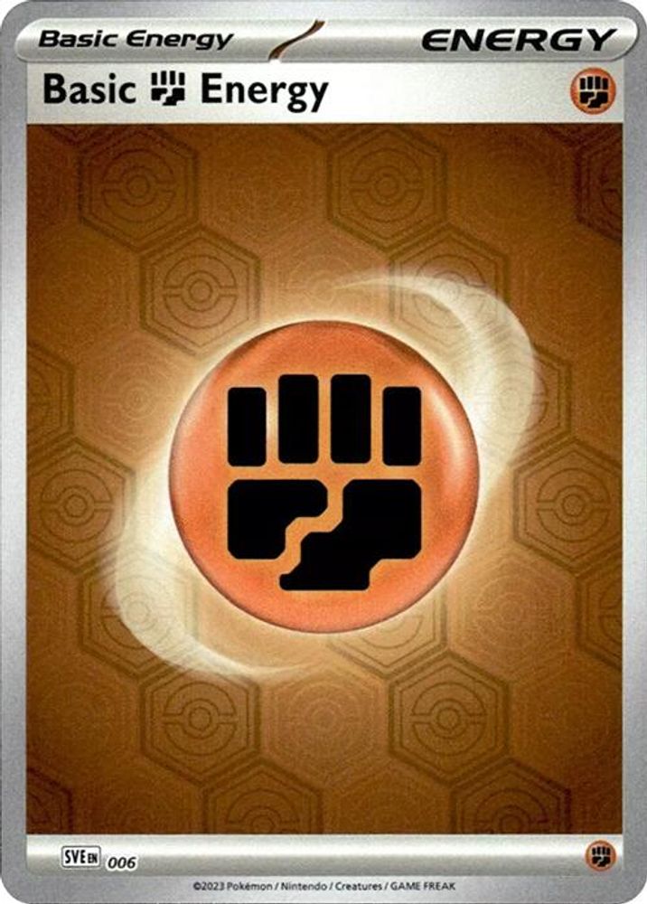 Basic Fighting Energy 006  - Reverse Holofoil SV Shrouded Fable - Common