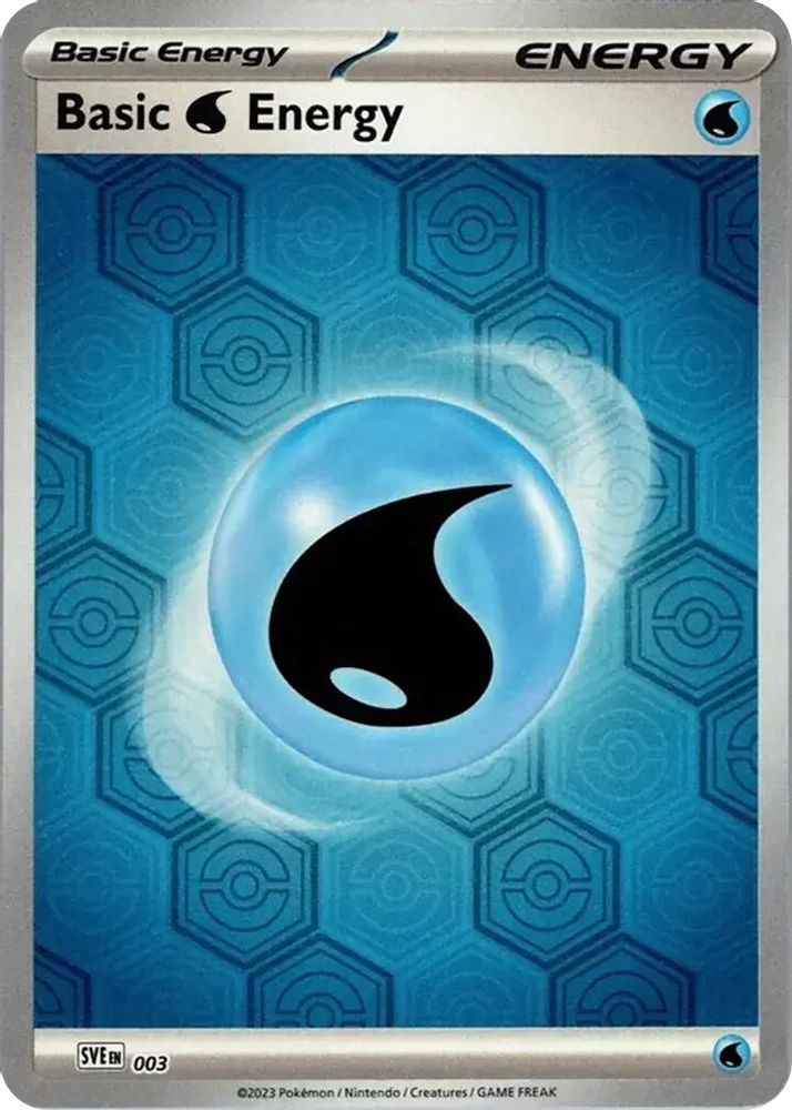 Basic Water Energy 003  - Reverse Holofoil SV Shrouded Fable - Common