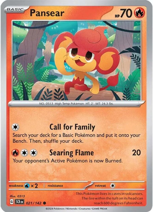 Pansear 021  - Reverse Holofoil SV07 Stellar Crown - Common