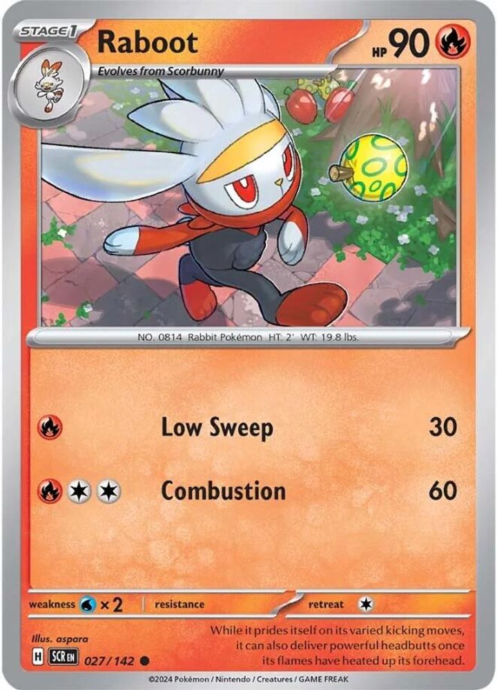 Raboot 027/142  - Reverse Holofoil SV07 Stellar Crown - Common