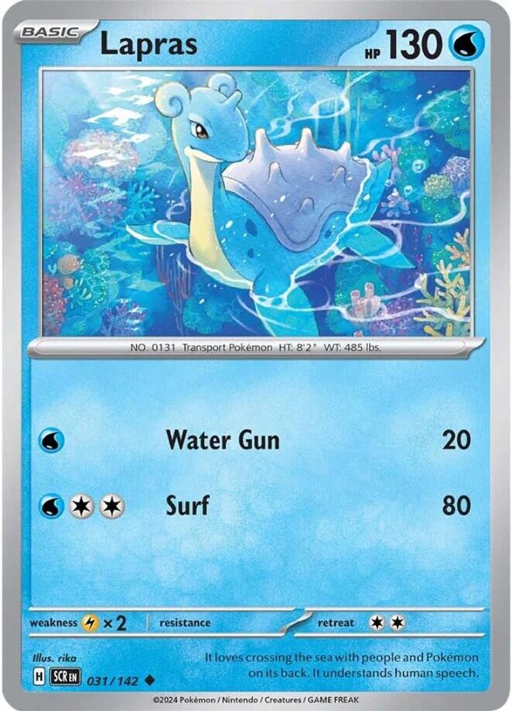 Lapras 031  SV07 Stellar Crown - Uncommon