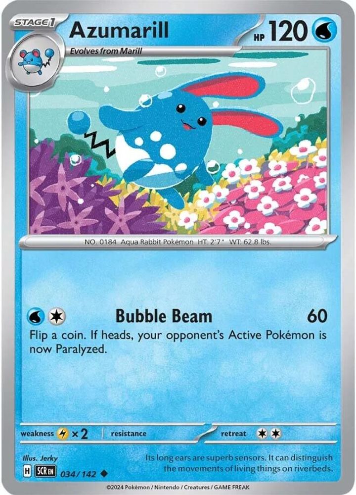 Azumarill 034  SV07 Stellar Crown - Uncommon
