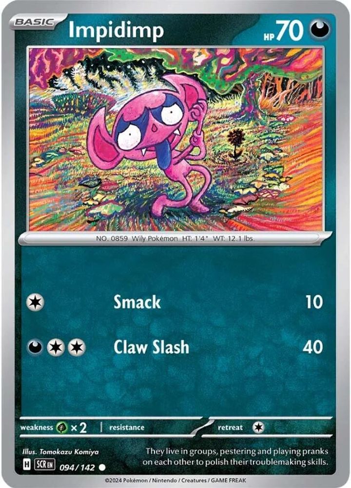 Impidimp 094  - Reverse Holofoil SV07 Stellar Crown - Common